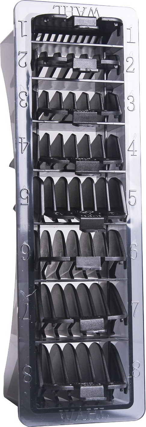  Wahl Professional Set peignes adaptables en nylon - 8 pcs. noir 